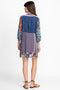 Johnny Was Vember Burnout Gweneth Dress Flowers Velvet Floral Blue New