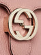 Gucci Soft Pink Dollar Calfskin Interlocking G Leather Shoulder Bag Handbag Italy NEW
