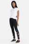 Johnny Was Flower Adara Legging Embroidery Leggings Floral Black Pant XXL NEW