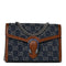 Gucci Dionysus GG Mini Chain Wallet Brown Denim Crossbody Handbag Italy New
