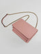 Gucci Soft Pink Dollar Calfskin Interlocking G Leather Shoulder Bag Handbag Italy NEW