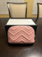 Gucci Marmont GG Logo Pink Pouch Clutch Leather Bag Handbag New