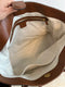 Gucci Ophidia GG Jacquard Denim Blue Brown Tote Bag Italy Leather Handbag New