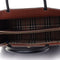 Burberry Calfskin Leather Top Handle Check Mini Black Handbag Bag Italy New