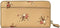 Coach Accordion Zip Wallet Bundle Leather Beechwood Floral Gold Handbag Bag NEW