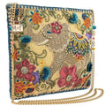 Mary Frances Frolic Crossbody Clutch Elephant Handbag Beaded Flowers Bag New