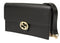 Gucci GG Black Crossbody Handbag Calf Leather Gold Chain Purse Bag Italy NEW
