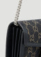 Gucci Dionysus GG Mini Shoulder Bag Black Denim Crossbody Handbag Italy New