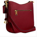 Coach Cherry Pebble Leather Chaise Crossbody Handbag Bag Red New