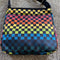 LeSportSac Rainbow Checkers Handbag Zipper Crossbody Bag Pink Yellow Purse NEW