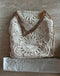 Stella McCartney Cotton Crochet Ajouree Small Tote Butter Cream Handbag Bag New