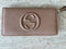 Gucci Soho Leather Camelia Long Wallet Zip Around Large Italy GG Box NEW