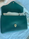 Gucci Rajah Chain Shoulder Bag Leather Medium Gold Dark Green Handbag Vitello NEW