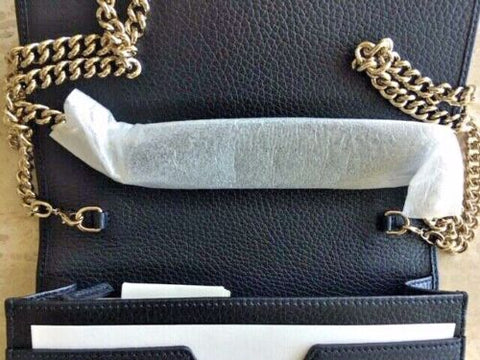 Gucci Soho Off White GG Crossbody Wallet IVORY Italy Leather Handbag Bag Box NEW