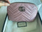 Gucci Marmont GG Logo Pink Pouch Clutch Leather Bag Handbag New