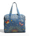 Johnny Was Cara Denim Duffle Tote Jean Blue Embroidery Bag Handbag Purse New