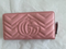 Gucci Chevron Violet Roseate Wallet Rose Pink GG Leather Italy Box New