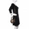 Gucci Small Basketball Red Brown Stripe Round Canvas Leather Handbag Bag NEW