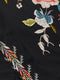 Johnny Was Ceretti Relaxed Tee Special Flower Black Floral Bird Cotton Shirt New