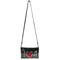 Mary Frances I Love Music Zip Heart Red Silver Black Crossbody Handbag Bag New