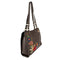 Mary Frances Mix It Up Brown Shoulder Leather Bag Handbag Bead Winter Floral NEW