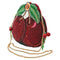 Mary Frances Wild Cherry Red Black Fruit Spring Beaded Crossbody Handbag Bag New