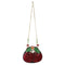 Mary Frances Wild Cherry Red Black Fruit Spring Beaded Crossbody Handbag Bag New
