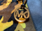 Michael Kors Sutton Haircalf Satchel Camo Acid Lemon Shoulder Handbag Purse New