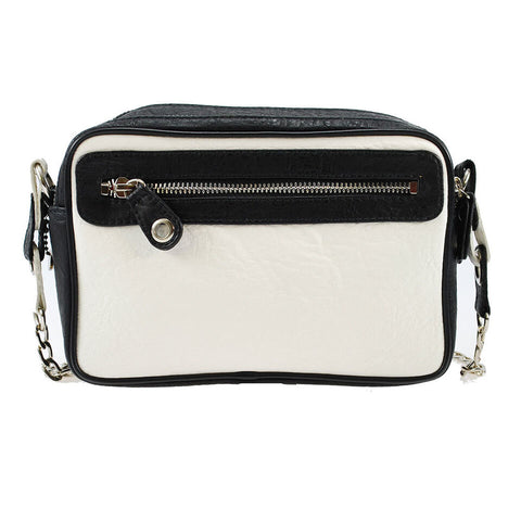 Mary Frances Flighty Dragonfly White Crossbody Butterfly Handbag Black Bag New