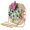Mary Frances True Beauty Disney World Flower Lotus Floral Beaded Handbag New