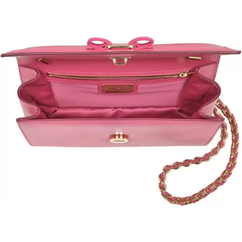 Salvatore Ferragamo Ginny Mini Bag Fuchsia Pink Crossbody Shoulder Bag Purse New