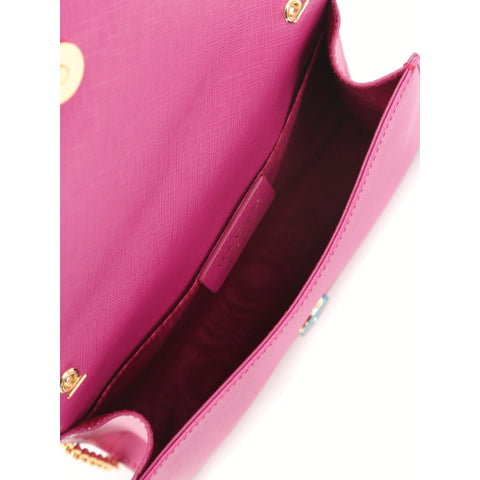 Salvatore Ferragamo Ginny Mini Leather Bag Fuchsia Pink Crossbody Handbag Purse NEW
