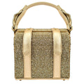 Mary Frances Secret Treasure Top Handle Beaded Gold Box Handbag Bag New