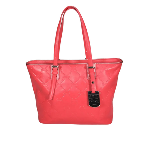 Longchamp Lm Cuir Large Tote Pink Rose Shoulder Bag Leather Handbag Purse New