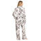 Johnny Was Carly Dreamer Ivory White PJ Set Floral Home Lounge Sleepwear 2 pc L NEW