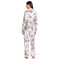 Johnny Was Carly Dreamer Ivory White PJ Set Floral Home Lounge Sleepwear 2 pc L NEW