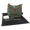Mary Frances Sway with Me Shoulder bag Crossbody Beaded Brown Handbag New