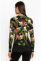 Johnny Was Janie Favorite Iris Whisper Long Swing Tee Floral Shirt Top Black NEW