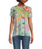 Johnny Was Cozumel Favorite Swing Tee Shirt Floral Butterfly Top Violet Green NEW