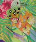 Johnny Was Cozumel Favorite Swing Tee Shirt Floral Butterfly Top Violet Green NEW