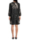 Johnny Was FRANKIE TIERED Field Dress Cotton Floral Embroidery Linen Black New