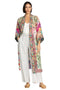 Johnny Was Getsu Eliza Kimono Reversible Silk Floral Jacket Green Pink Multi New