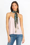 Johnny Was Silk Weller Scarf Floral Dark Green Square Large Tassel Scarves New