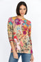 JOHNNY WAS GETSU ELIZA KIMONO Reversible Red Green Floral Coat New