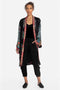 JOHNNY WAS Long Sleeve FAYE KIMONO Jacket Floral Embroidered Black Top Coat New