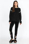 Johnny Was Pants Meriah Stretch Velvet Leggings Floral Embroidery Black Pant New