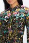 JOHNNY WAS Swimwear JOY SURF SHIRT Floral Long Sleeve Black Flowers Plus Top New