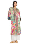 Johnny Was Getsu Eliza Kimono Reversible Silk Floral Jacket Green Pink Multi New
