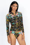 JOHNNY WAS Swimwear JOY SURF SHIRT Floral Long Sleeve Black Flowers Plus Top New