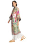 Johnny Was Getsu Eliza Kimono Reversible Silk Floral Jacket Green Pink Multi New
